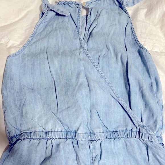 Vineyard Vines Girls Chambray Romper - Large - Picture 7 of 8